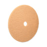 Burnishing Floor Pads, 27" Diameter, Tan, 5/carton image 4