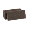 Heavy-duty Scour Pad, 4.63 X 10, Brown, 20/carton image 1