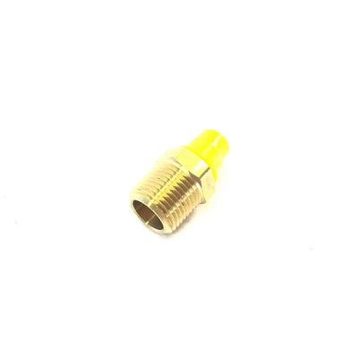 F69534 | Onyx Straight Adapter - 3/8 Mnpt X 1/4 Sae 45 Flare, Brass
