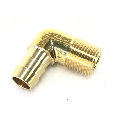 F69947 | Onyx 90 Deg Elbow - 3/8 Mnpt X 1/2 Barb Brass