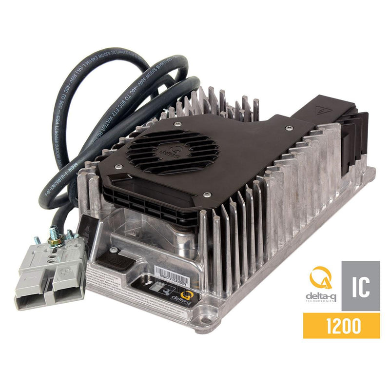 Delta-Q IC1200 Battery Charger — 36 Volt, 33 Amp, Includes 50A Gray DC Cord