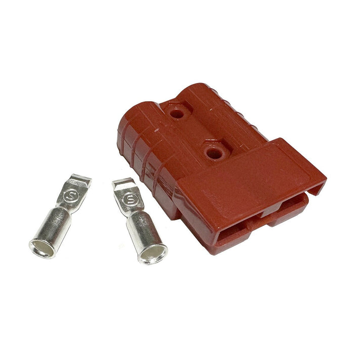 Aftermarket Betco E8620800, Battery Charger Connector - Red, 50 Amp, 6GA Contacts