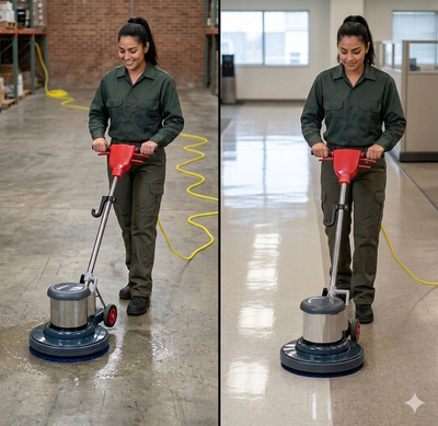 Floor Buffer, 20", Dual Speed, 3/3/1 Warranty