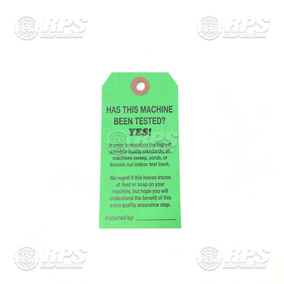 FactoryCat/Tomcat H-19441, Printed Green Tag