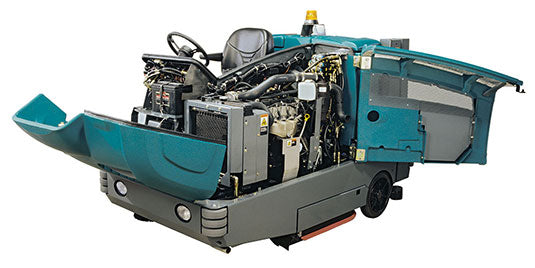 Refurbished Tennant M20 | 40" Ride-On Propane Sweeper-Scrubber | Side Brush Included