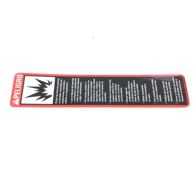 PT-W1122-S | Onyx Envirogard Danger Decal (spanish)