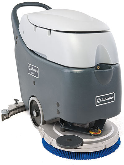 Advance SC450, Walk Behind Floor Scrubber, 20", 10.5 Gallon, Battery, Pad Assist, Disk, 3 Year Warranty
