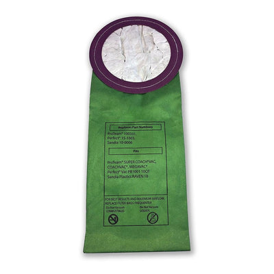 Proteam 100331, 10 Qt. Micro Filter for Select ProTeam Cylindrical Vacs (10-Pack)