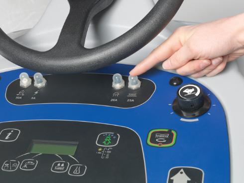 Advance SC1500, Floor Scrubber, 20", 12 Gallon, Stand On, Battery, Rev, 3 Year Warranty