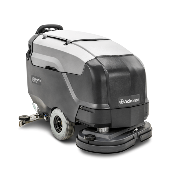 Advance SC901, Walk Behind Floor Scrubber, 28" or 34", 30 Gallon, Battery, Self Propel, Disk, 3 Year Warranty