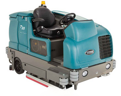 Refurbished Tennant T20, Rider Floor Sweeper-Scrubber, 40", 80 Gallon, Propane, Cylindrical, 3/1/1 Warranty