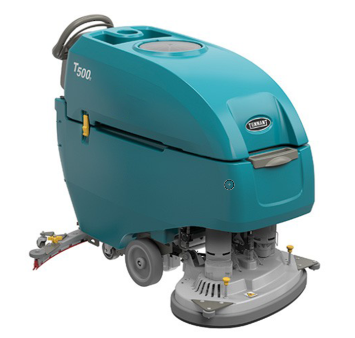 Tennant T500e, Walk Behind Floor Scrubber, 28", 22.5 Gallon, Battery, Self Propel, Disk, 3 Year Warranty