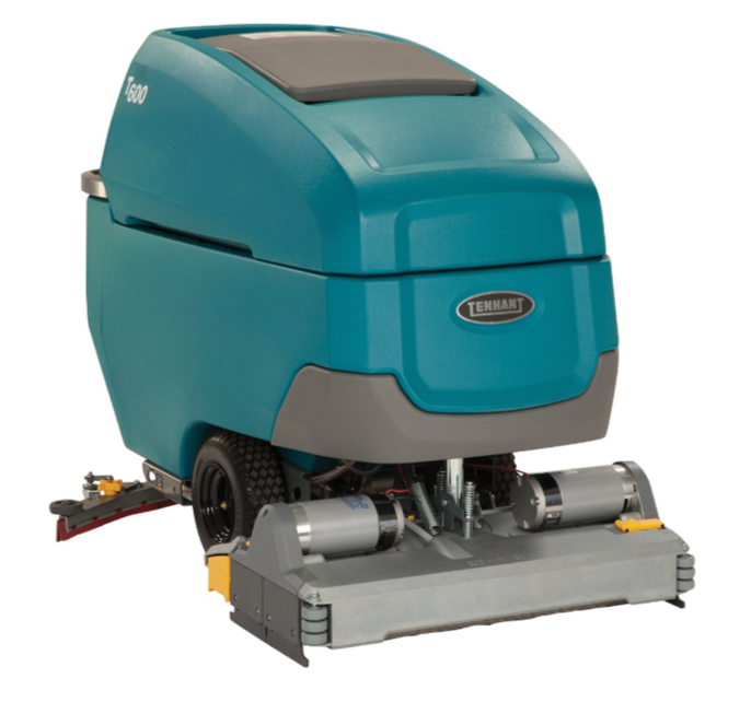 Refurbished Tennant T600e | 28" Walk Behind Cylindrical Floor Sweeper-Scrubber, Battery