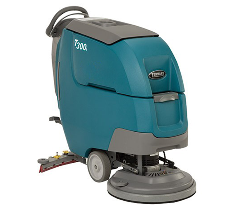 Tennant T300e | 20" Walk Behind Disk Floor Scrubber, Battery, Pad Assist