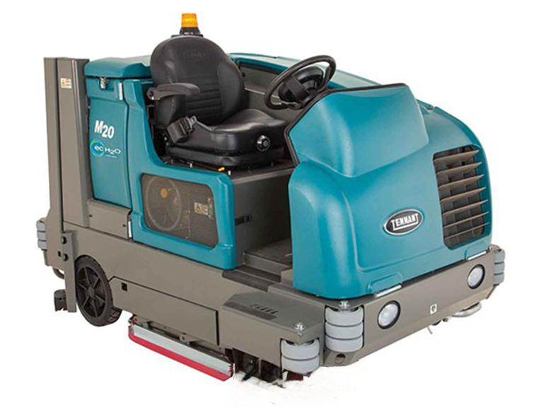 Refurbished Tennant M20 | 40" Ride-On Propane Sweeper-Scrubber | Side Brush Included