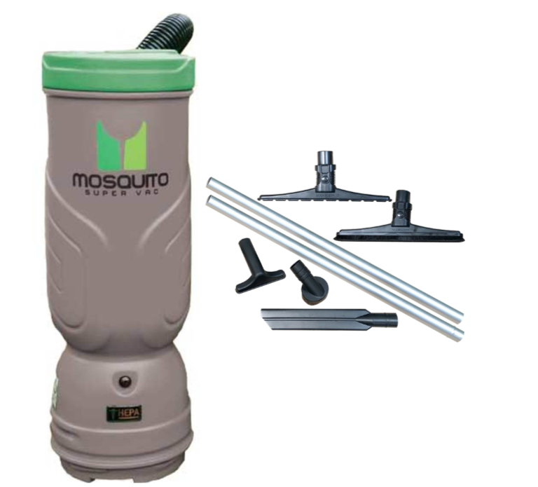 Backpack Vacuum | Mosquito Construction-HEPA | 6QT or 10QT |  With or Without Tool Kit | 7 Year Warranty