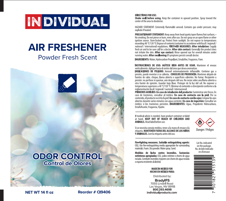 Air Freshener | Powder Fresh, 14 oz, 12 per case, VOC Compliant