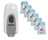 Hand Sanitizer, Alcohol Foaming, Case of 6 X 1000 ML, Includes White Dispenser image 1
