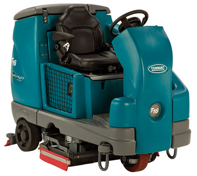 Refurbished Tennant T16, Rider Floor Scrubber, 36", 50 Gallon, Battery, Disk, 9/1/1 Warranty