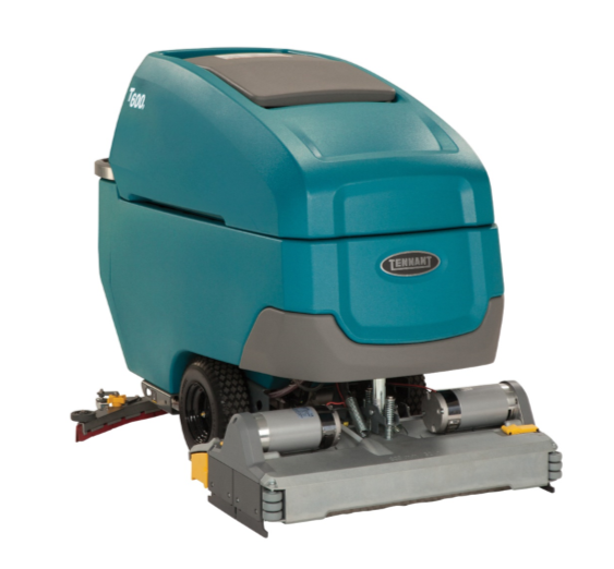 Tennant T600e | 32" Walk Behind Cylindrical Floor Sweeper-Scrubber, Battery, Self Propel