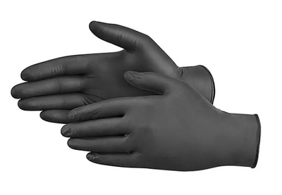 SA9504, Gloves, Small Size, Black, Hybrid Nitrile/Vinyl Blend Gloves, 3ML, QTY 1000