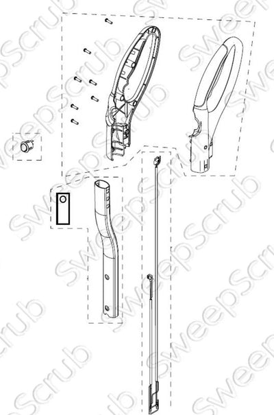 Tennant 9017521 Handle Assembly