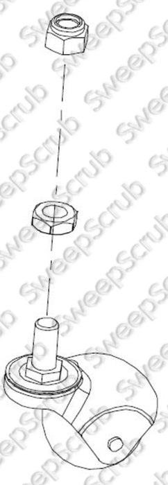 Nilfisk Advance VR26021 Caster Wheel