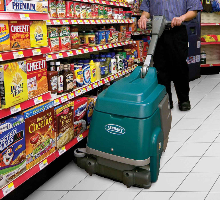 Tennant T1 | Floor Sweeper-Scrubber | 15" | 2.5-3 Gallon | Electric or Battery | Cylindrical | 3 Year Warranty