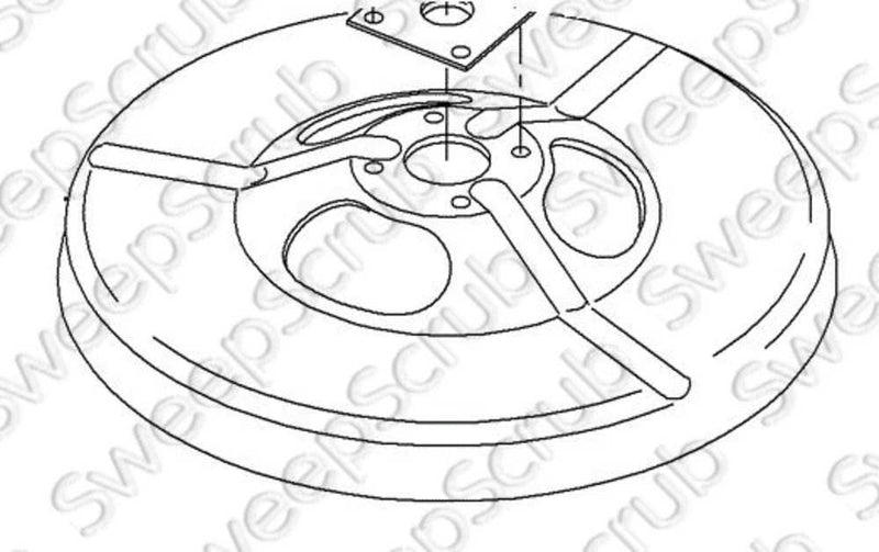 Tennant 1054256, Side Brush Guard