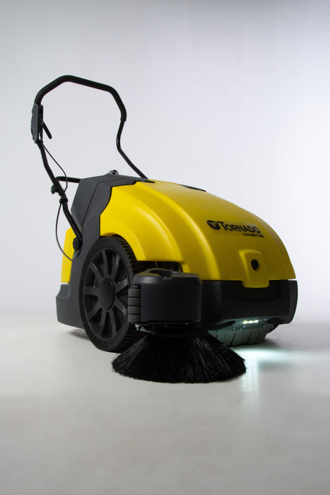 Tornado Torrent 28, Floor Sweeper, 28", Battery, Push, 10 Gallon Hopper