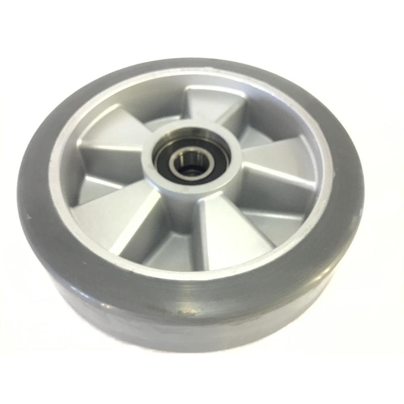 W10855 | Onyx Wheel, 8" Diameter, Non Marking, Cast Aluminum Hub, W/ Bearings