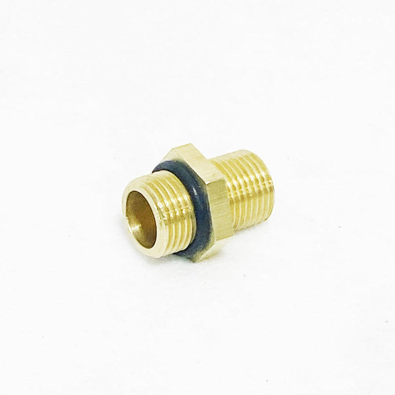 W10967 | Onyx Brass Coupler with O-ring, G1/2 Hex Nipple