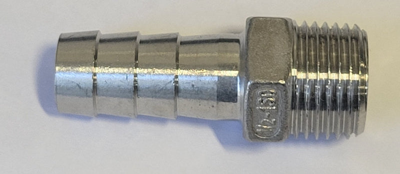 W12586 | Onyx Straight Adapter, 1/2" Mnpt X 16mm, Alt W12191