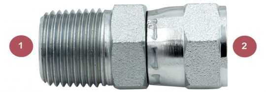 W13132 | Onyx 3/8" Jic Female Swivel X 3/8" Nptf Male