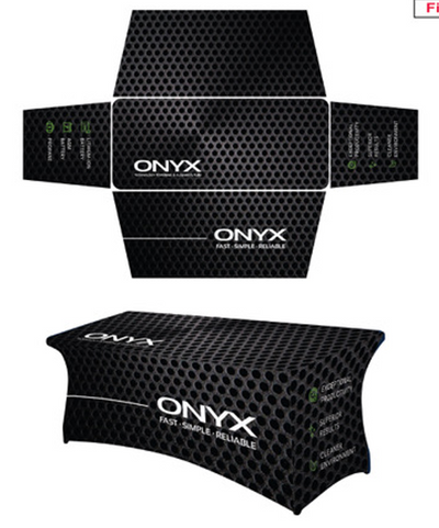 W13271 | Onyx W13271 - Onyx Black Table Cover 6'