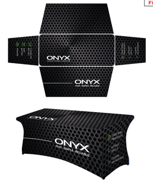 W13271 | Onyx W13271 - Onyx Black Table Cover 6'