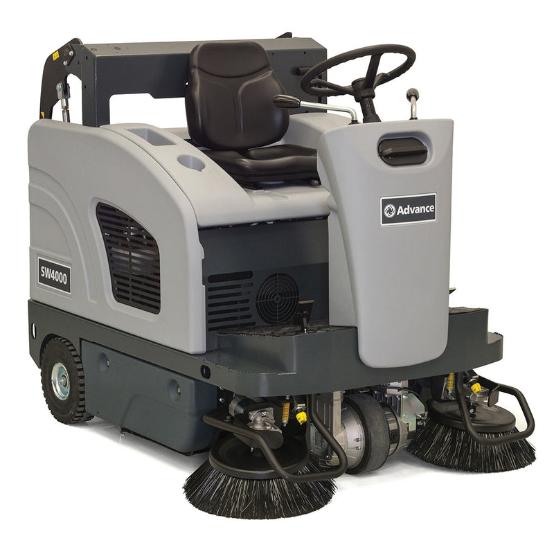 Advance SW4000, Rider Floor Sweeper, 49", 20 Gallon, Battery, 3 Year Warranty