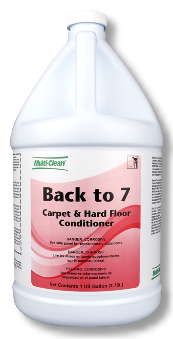 902053, Multi-Clean Back to 7, Carpet Rinse, PH 2-3, 4 X 1 Gallons