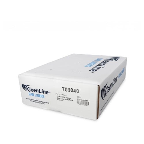 KleenLine Can Liner, 24x33 6 MIC Clear, 12-16 Gallon Capacity, 20 Rolls of 50 Liners, 1000 Count