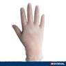 INDCLV3MD , Gloves, Medium Size, Clear, Powder-Free Vinyl Gloves, 3ML, QTY 1000 image 3