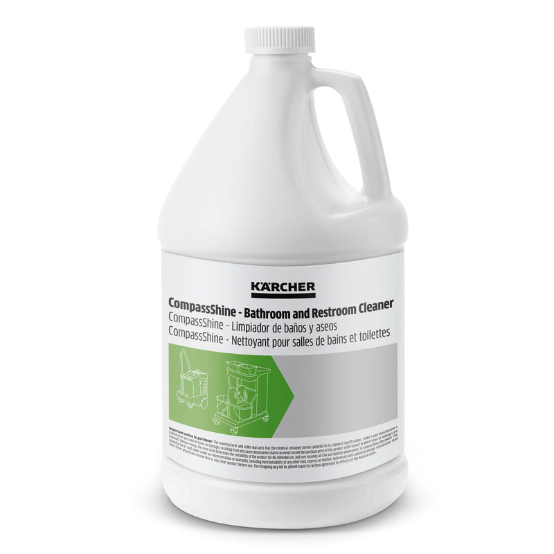 Karcher 8.695-242.0, Compassª Shine Ð concentrated bathroom cleaner/deodorizer, 4 x 1 gal. (3.8 l.), case