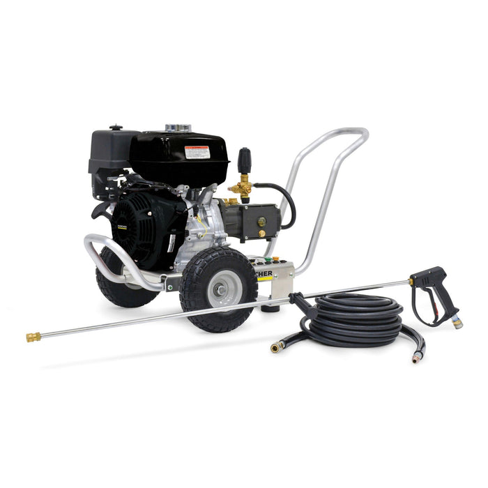 Karcher Pressure Washer, Teton Series, Gasoline, Cold Water, Belt of Direct Drive, 7 Year Pump Warranty