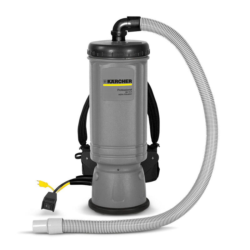 Karcher BV 11/1, Backpack Vacuum, 10QT, 11lbs, With Tools, HEPA, Electric, 1 Year Warranty, 1.014-014.0