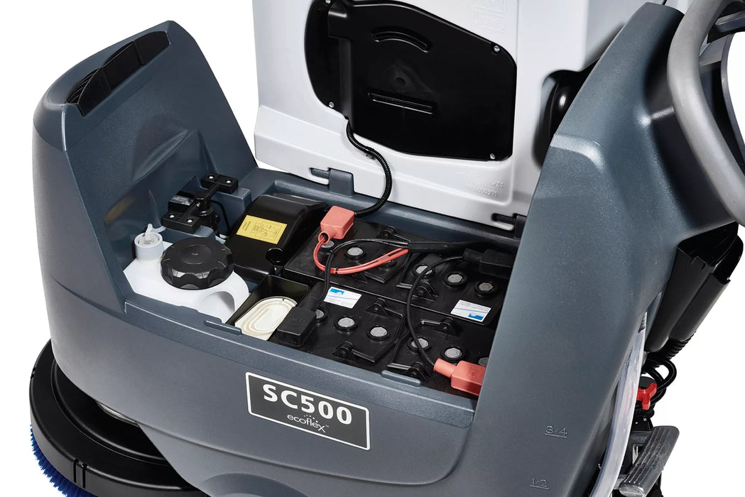 Advance SC500, Walk Behind Floor Scrubber, 20", 12 Gallon, Battery, Self Propel, Disk or Rev (Orbital), 3 Year Warranty