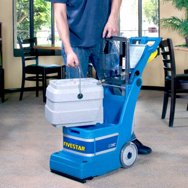 401TR | EDIC Fivestar | Carpet Extractor | 3 Gallon | 12" | Pull Back | 5 Year Warranty