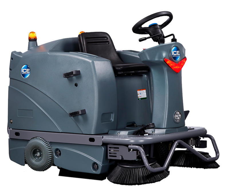 iS1100C, ICE iS1100C, Ride On Carpet Sweeper, 44", Lithium, 21 Gallon Hopper, 5 Year Warranty