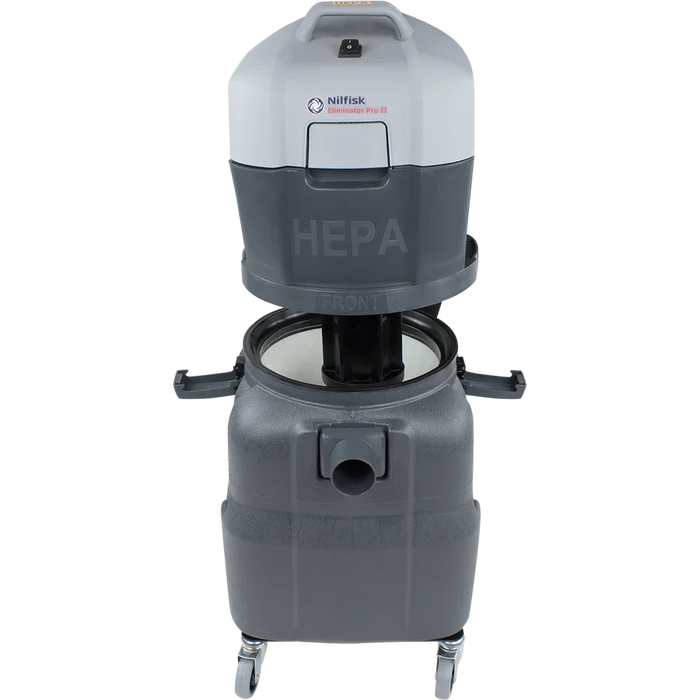 Nilfisk Eliminator Pro II, 12 Gallon, Shop Vac, Wet/Dry HEPA, 107412640