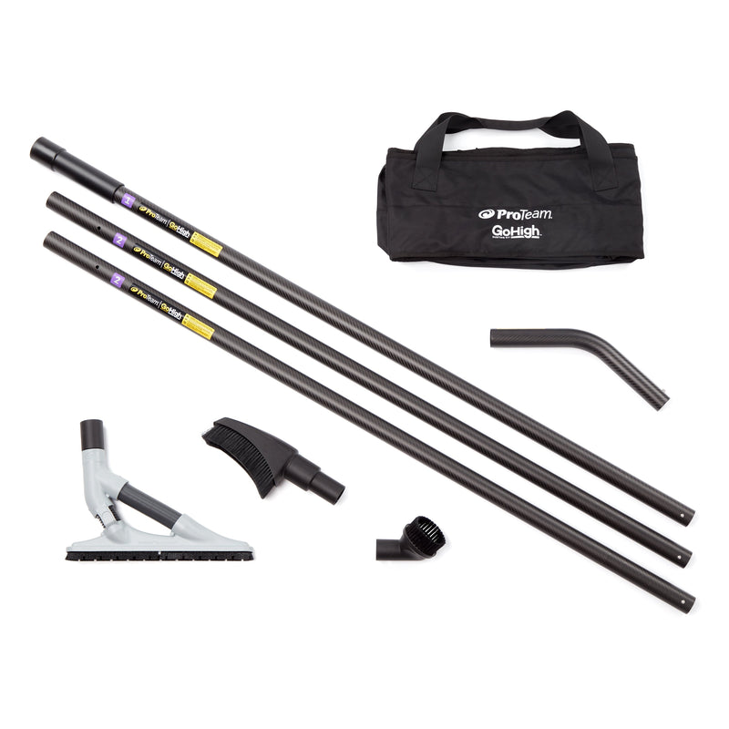 ProTeam GoHigh Standard High Dusting Kit, 13 ft Carbon Fiber, 107851