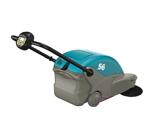 Tennant S6 | 26" Walk Behind Floor Sweeper, Battery