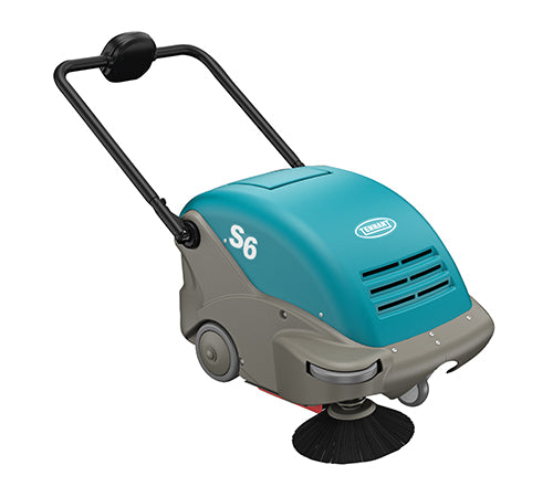 Tennant S6 | 26" Walk Behind Floor Sweeper, Battery